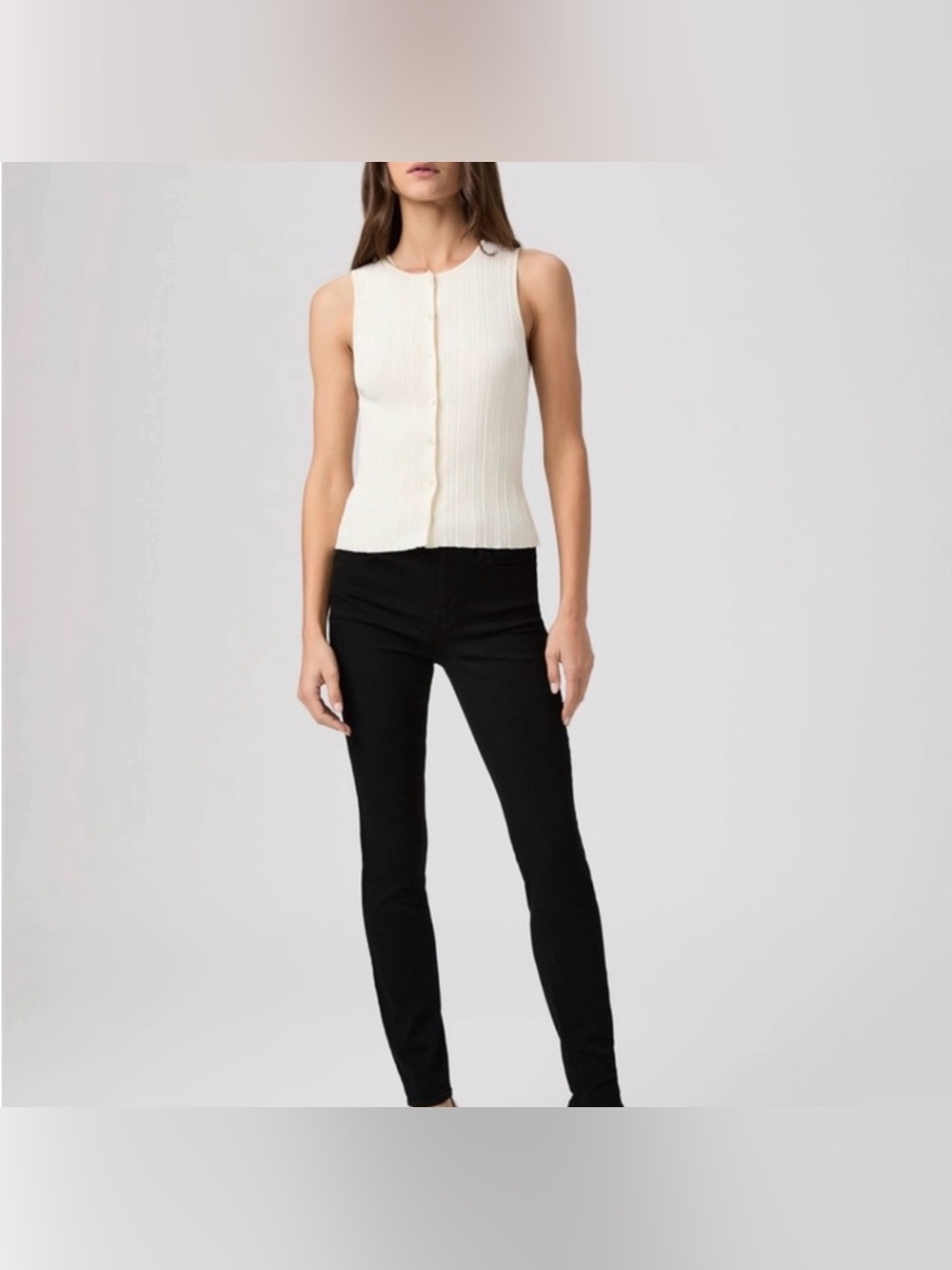 PAIGE Hoxton Black Skinny Denim Jeans - 28. B15